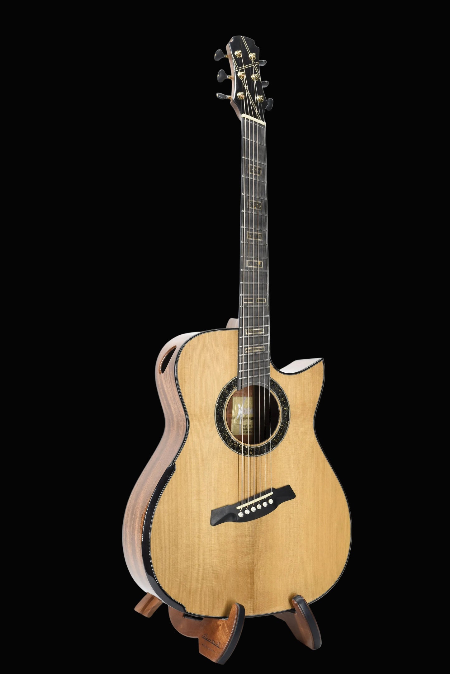 Gold Label | Deep OM Adirondack Mahogany Fanned Fret