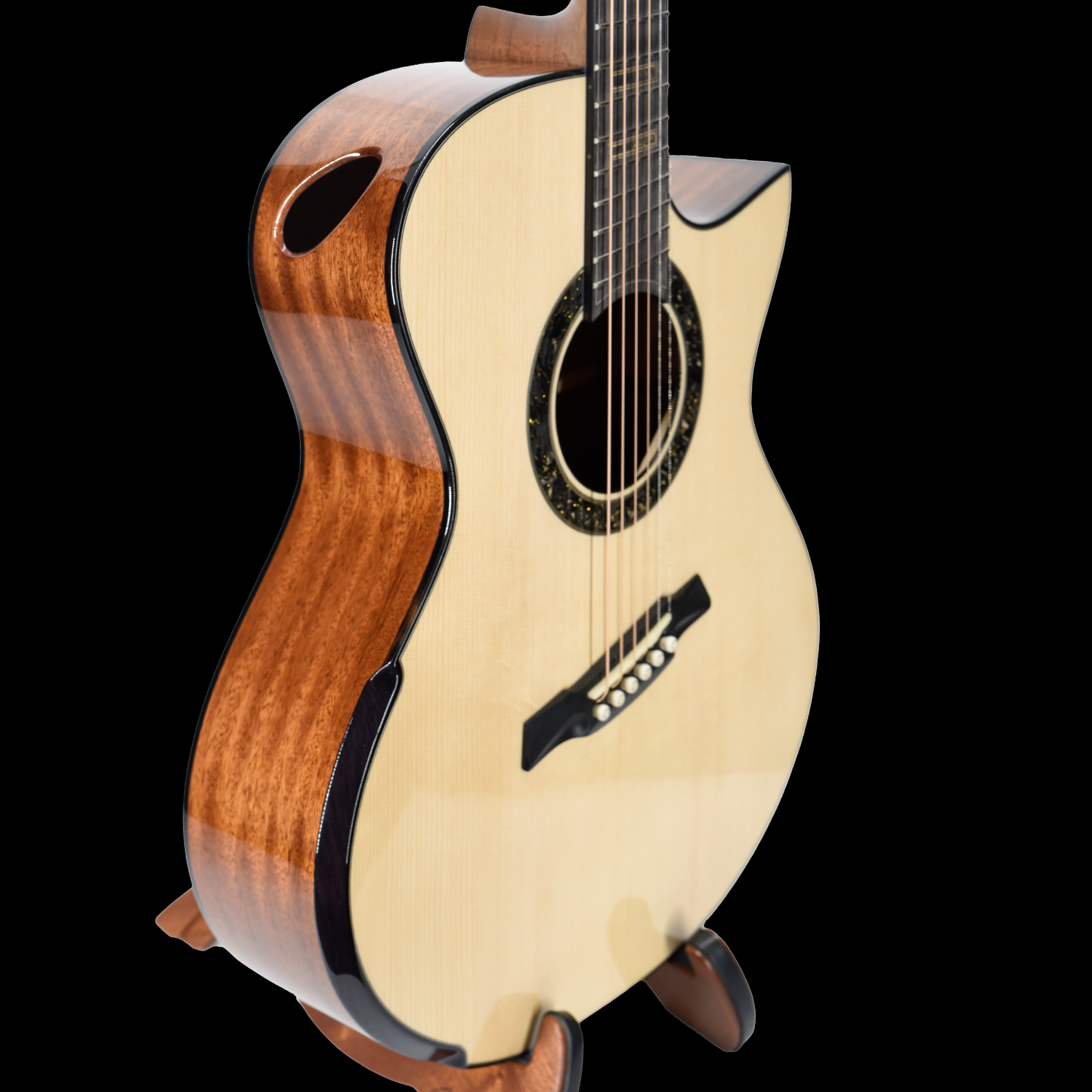 Gold Label | MJ Adirondack Mahogany Fanned Fret | Hold