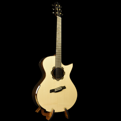 Blue Label | MJ Swiss Spruce Mexican Ziricote | #281 | Fan Fret | Corzic Music