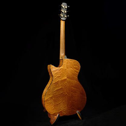 Blue Label | Deep OM Adirondack Quilted Sapele #37 | BRICKHOUSE