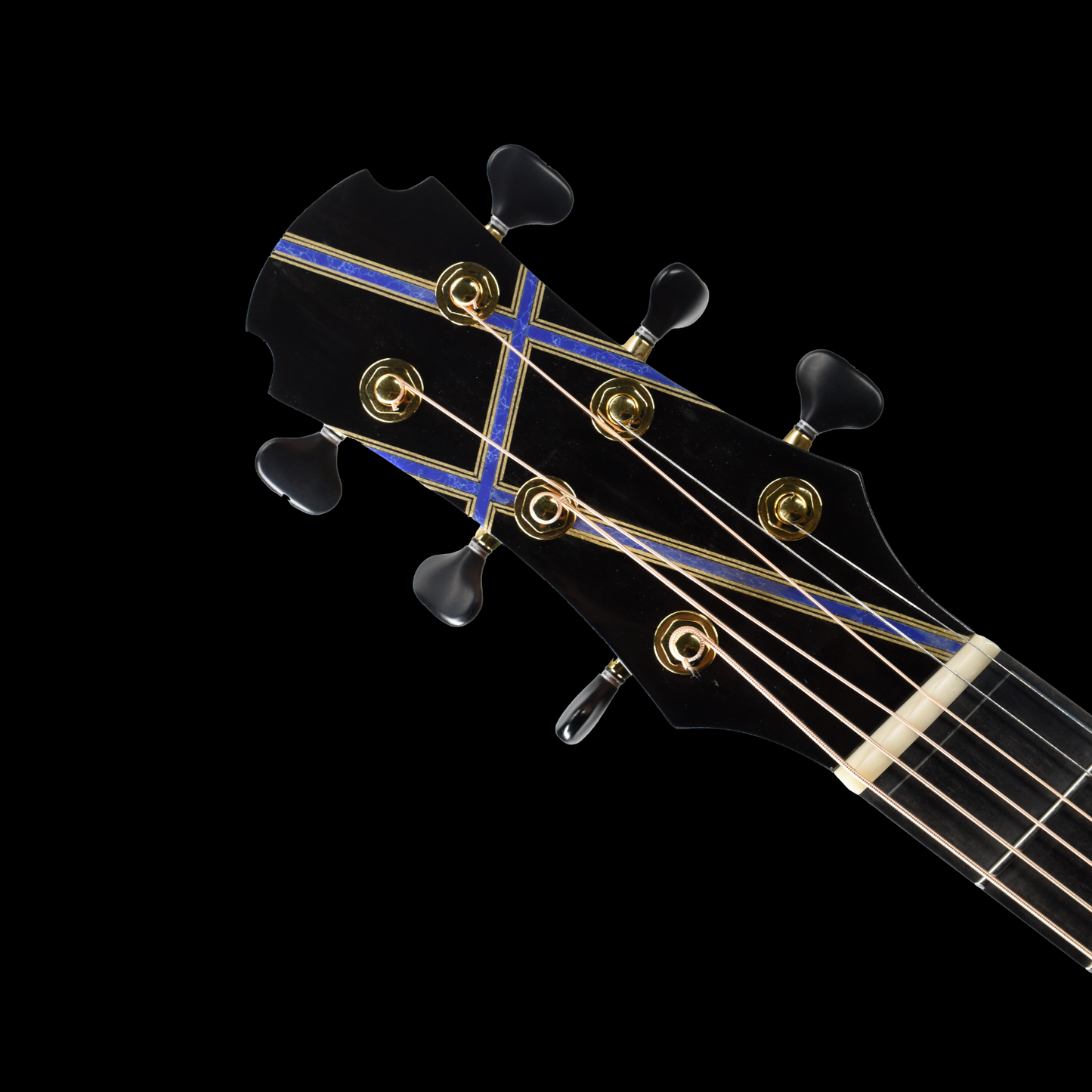 Blue Label | Vera OO Swiss Moon Spruce Mexican Granadillo Fan Fret | #308 | Hold