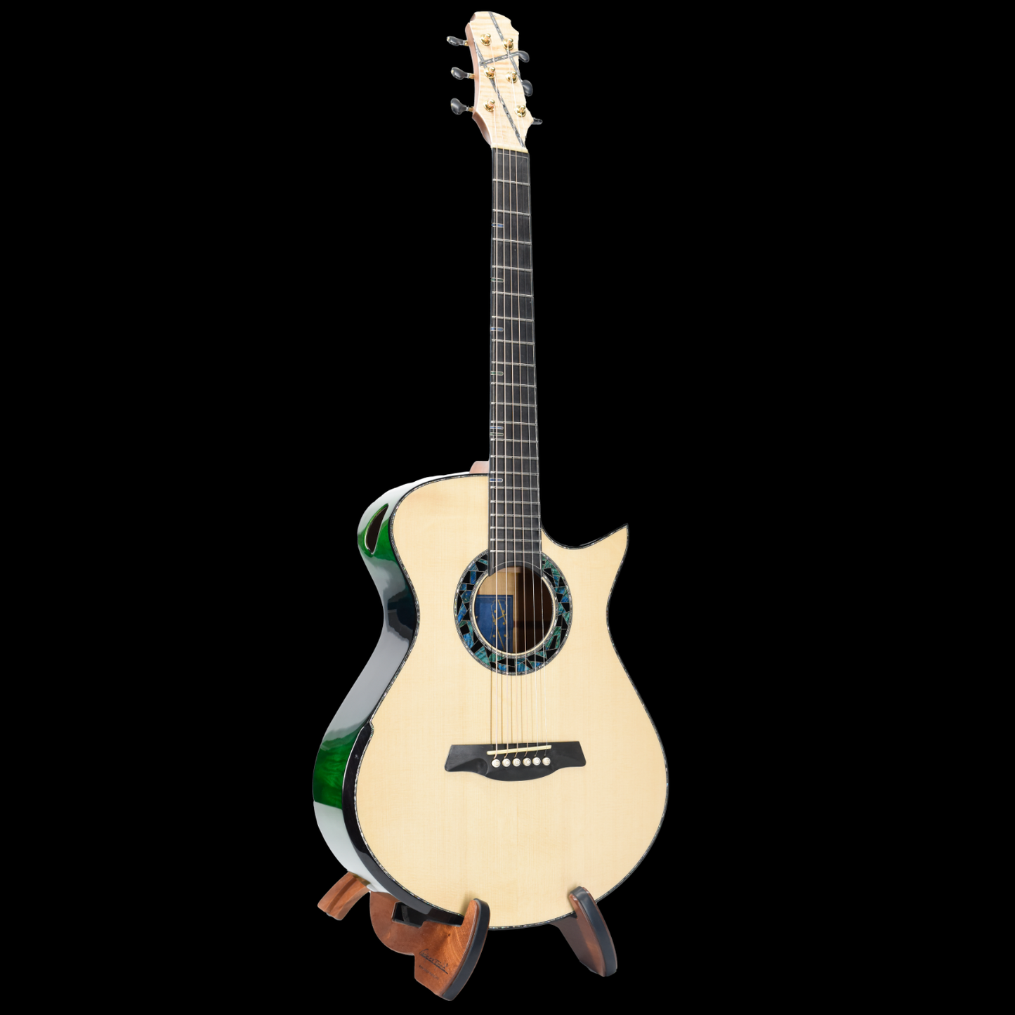 Blue Label | Vera OO Swiss Moon Spruce Tibetian Spalted Maple | #295 |Hold