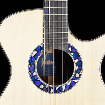 Blue Label | Deep OM Swiss Moon Spruce Ancient Bog Oak | #303 | Hold