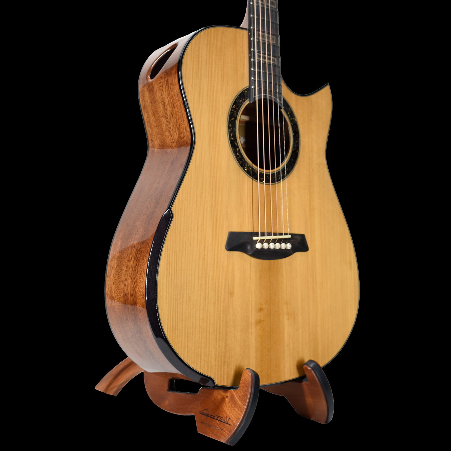 Gold Label | Deep OM Adirondack Mahogany Fanned Fret