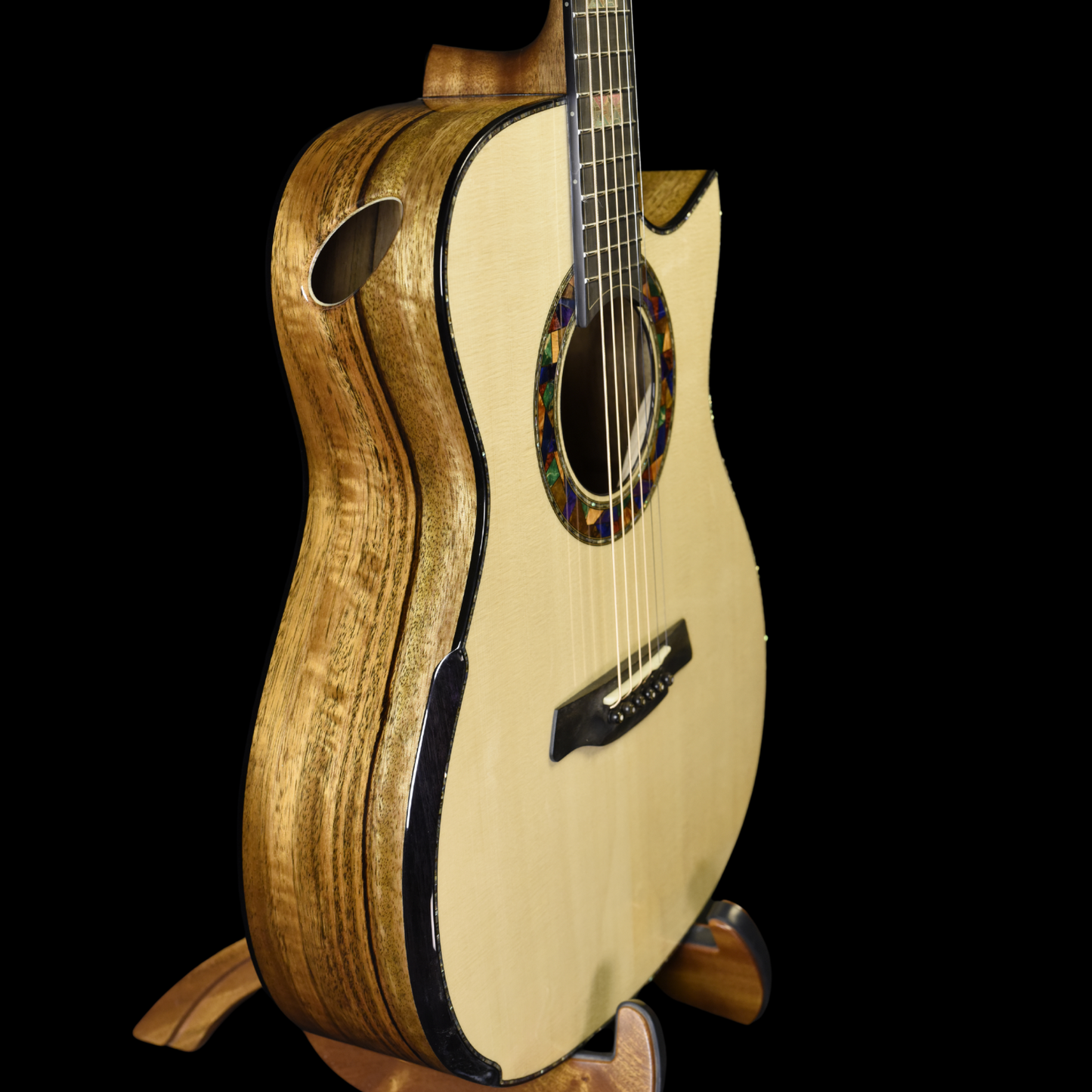 Black Label | Limited Edition - Mosaic | Deep OM Swiss Spruce Spalted Mango