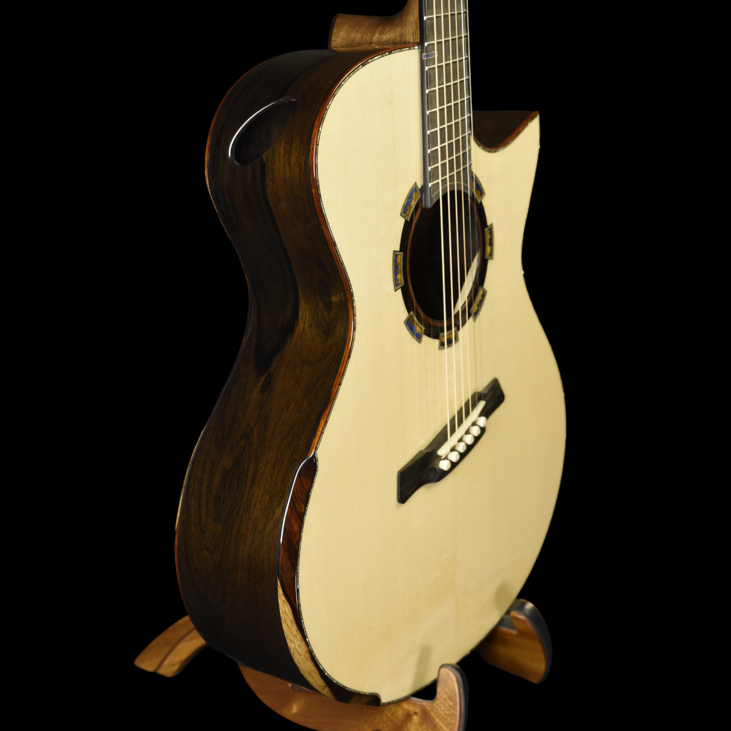 Blue Label | MJ Swiss Spruce Mexican Ziricote | #281 | Fan Fret | Corzic Music