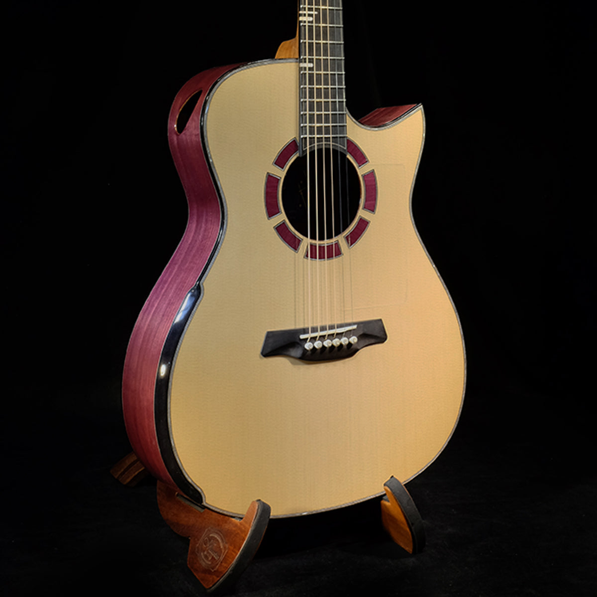 Blue Label | Deep OM Sitka Purpleheart | #80 Hold
