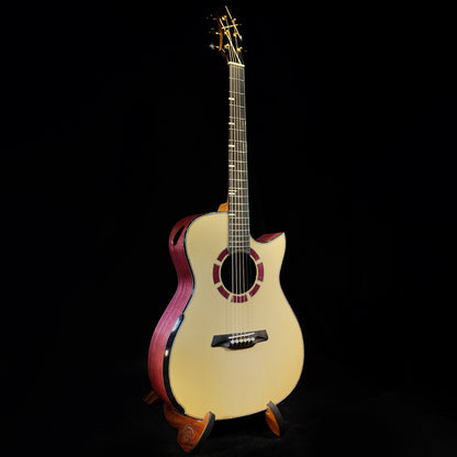 Blue Label | Deep OM Sitka Purpleheart | #80 Hold