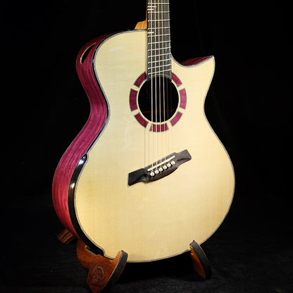 Blue Label | MJ Swiss Moon Purpleheart #87 | Fan Fret