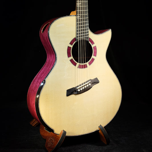 Blue Label | MJ Swiss Moon Purpleheart #87 | Fan Fret