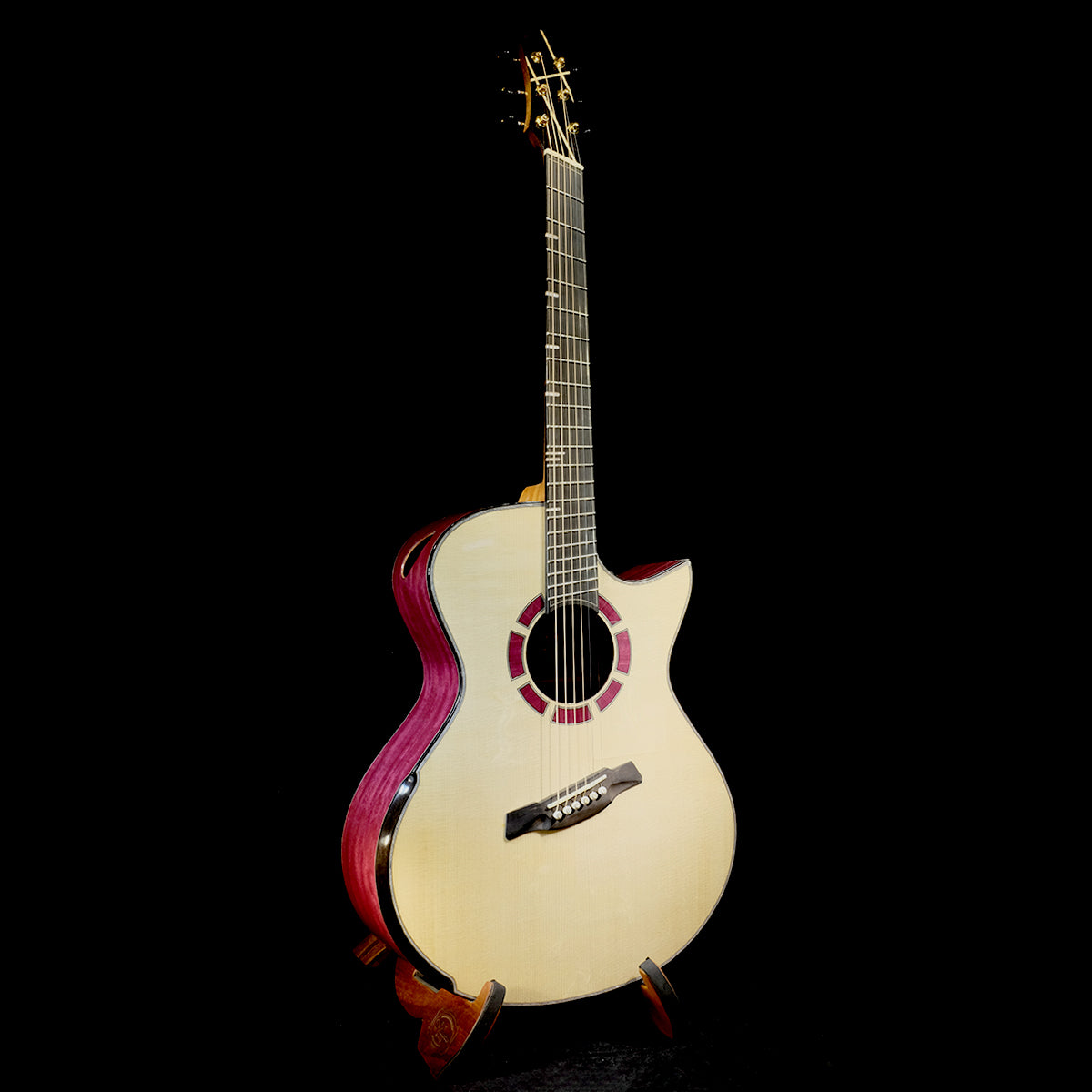 Blue Label | MJ Swiss Moon Purpleheart #87 | Fan Fret