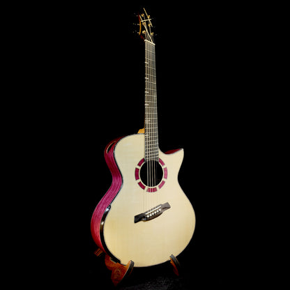 Blue Label | MJ Swiss Moon Purpleheart #87 | Fan Fret