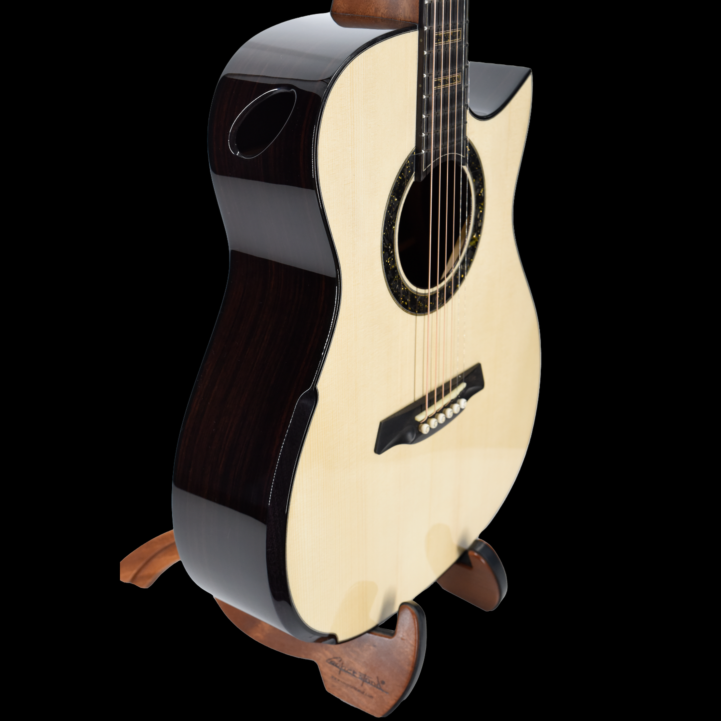 Gold Label | Deep OM Swiss Moon Indian Rosewood