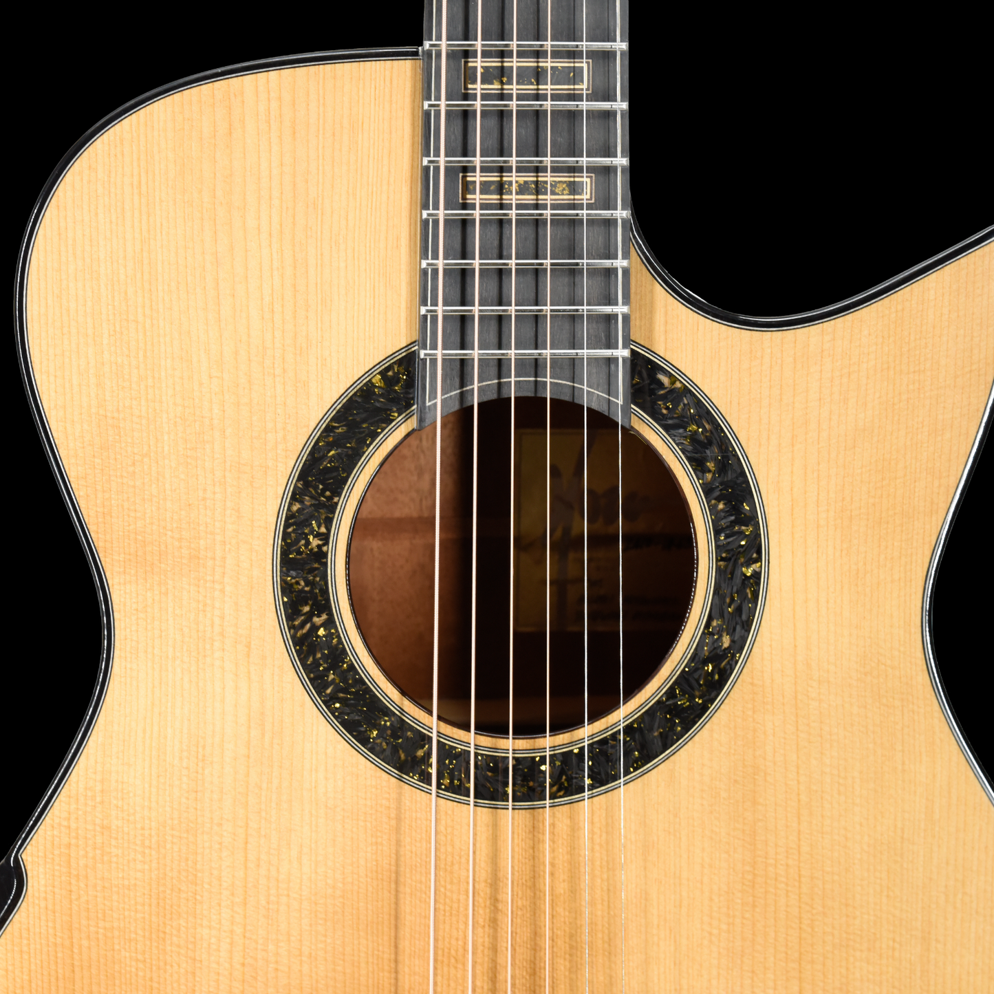Gold Label | Deep OM Adirondack Mahogany Non-Fanned Fret