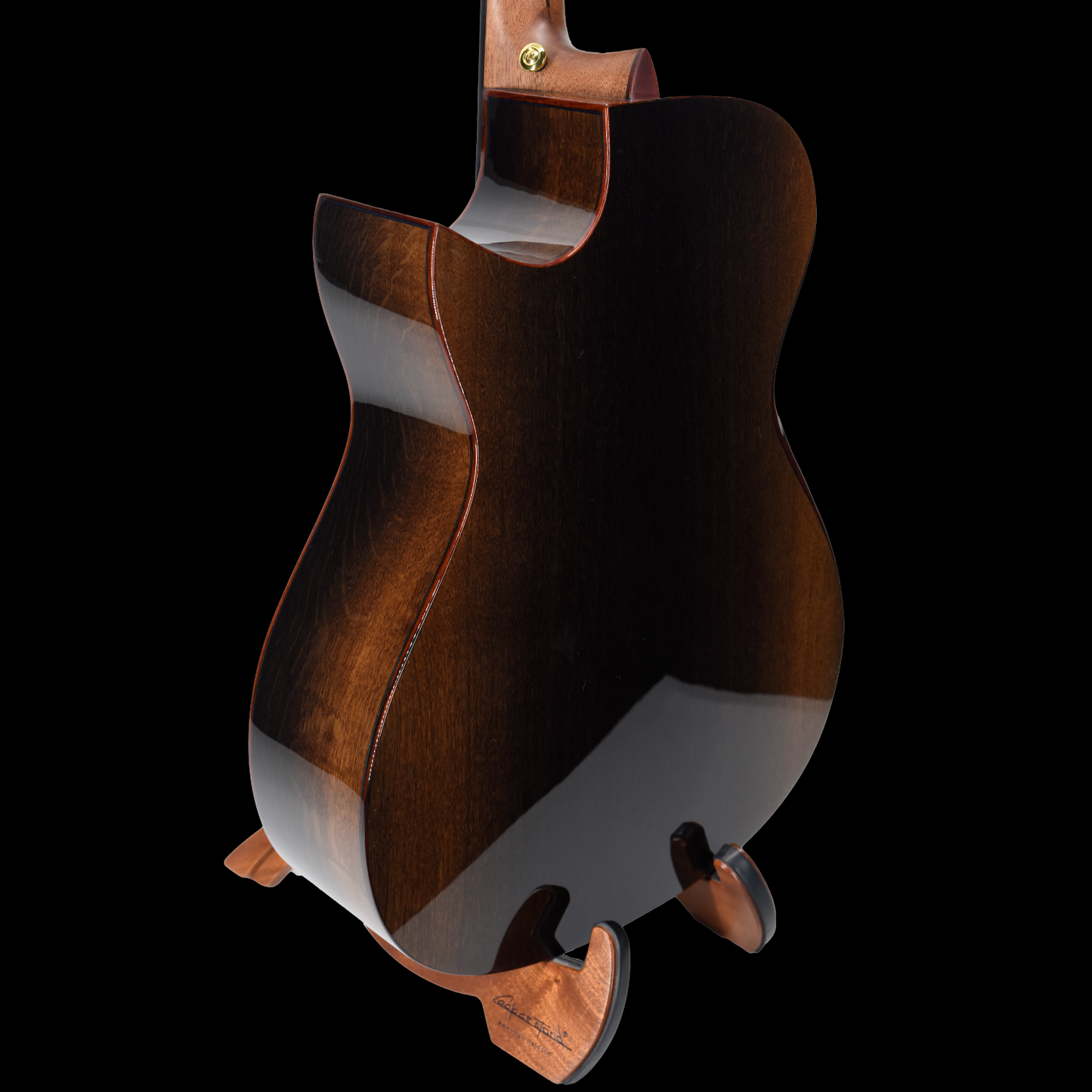 Blue Label | Deep OM Swiss Moon Spruce Ancient Bog Oak | #303 | Hold