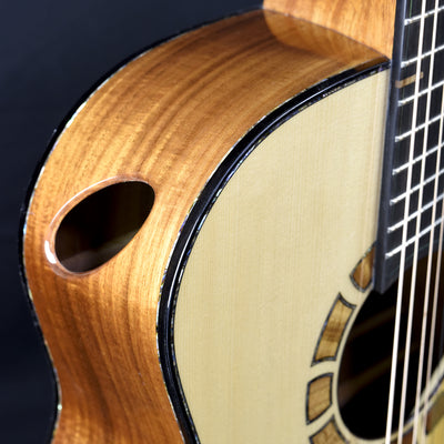 Blue Label | MD Torrified Adirondack Pacific Koa Fan Fret | #188 | HOLD
