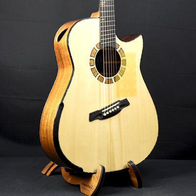 Blue Label | MD Torrified Adirondack Pacific Koa Fan Fret | #188 | HOLD