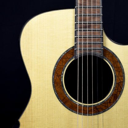 Blue Label | Deep OM Torrified Adirondack Madagascar Rosewood Falcate | #223 Hold