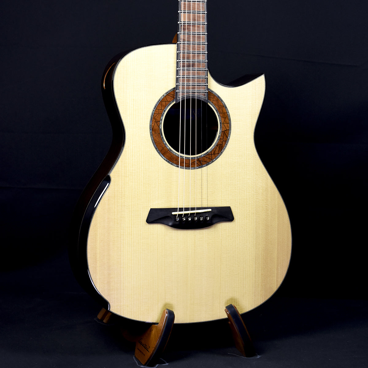 Blue Label | Deep OM Torrified Adirondack Madagascar Rosewood Falcate | #223 Hold