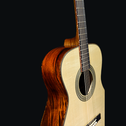 Red Deluxe | OOO Short Scale Torrified Adirondack Mexican Cocobolo