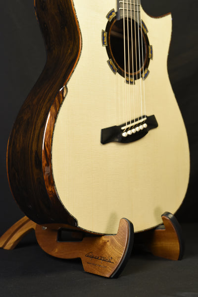 Blue Label | Deep OM Swiss Spruce Mexican Ziricote | #282 | Fan Fret