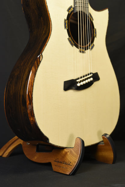 Blue Label | Deep OM Swiss Spruce Mexican Ziricote | #282 | Fan Fret