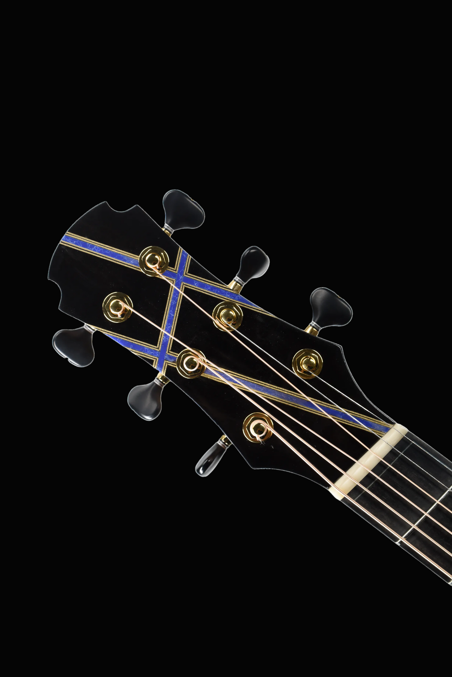 Blue Label | #307 | Deep OM Swiss Moon Mexican Granadilo | Fan-fret