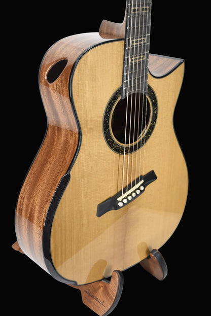 Gold Label | Deep OM Adirondack Mahogany Fanned Fret
