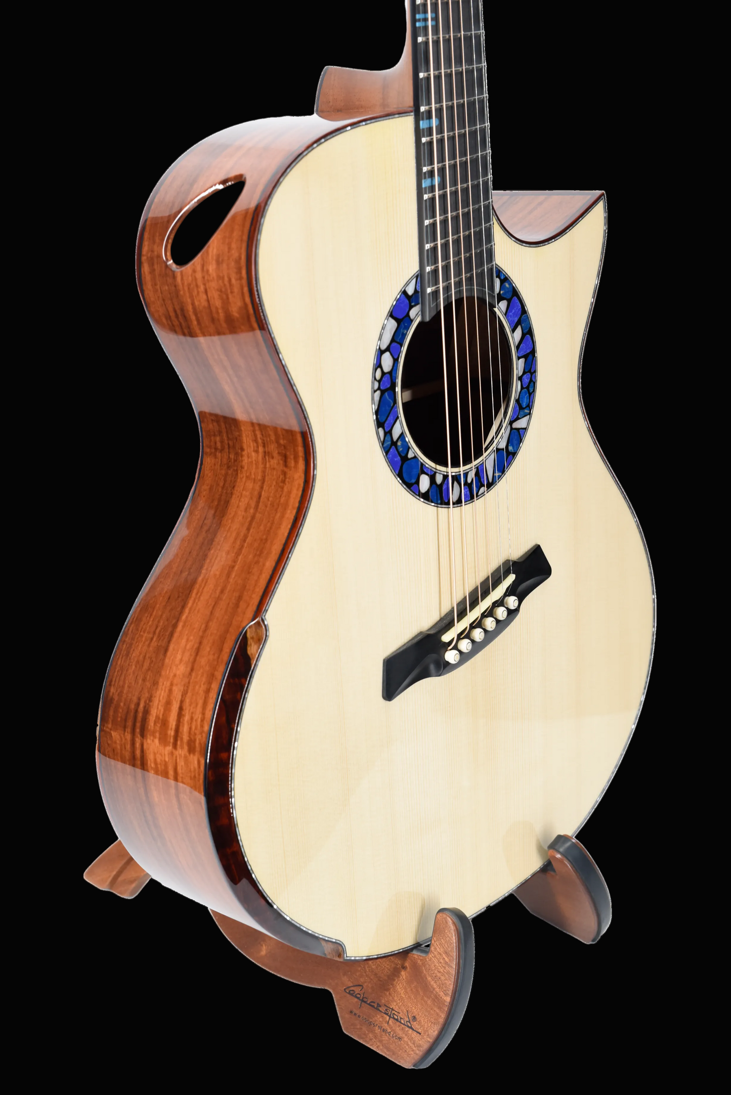 Blue Label | #309 | MJ Swiss Moon with Mexican Granadilo  | Fan Fret