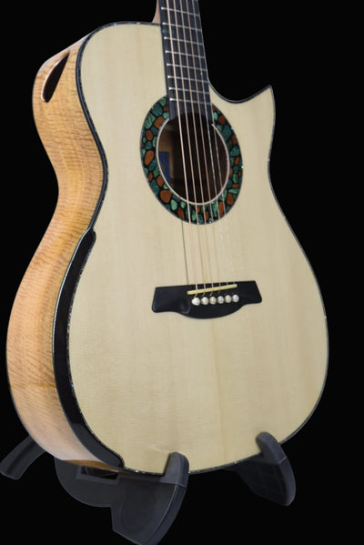 Blue Label | #313 | Deep OM Swiss Spruce Spalted Mango