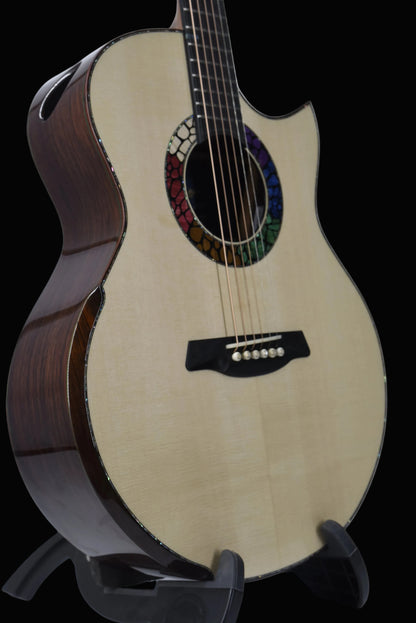 Blue Label | SJ Swiss Moon Indian Rosewood | #329 | Falcate