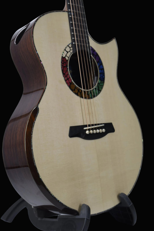 Blue Label | SJ Swiss Moon Indian Rosewood | #329 | Falcate