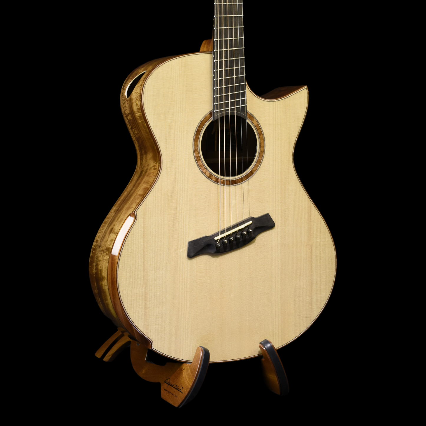 Black Label | MJ Sitka Spruce Pacific Koa Fan Fret