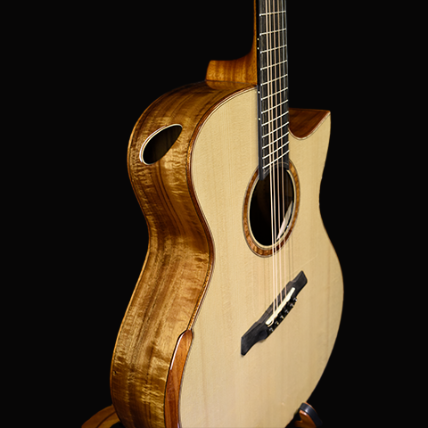 Black Label | MJ Sitka Spruce Pacific Koa Fan Fret