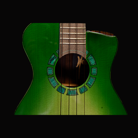 Green Label | Tenor German Spruce Indian Rosewood | Green Burst