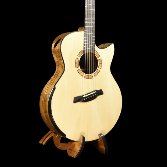 Blue Label | SJ Adirondack Pacific Koa Fan Fret | #132 | HOLD