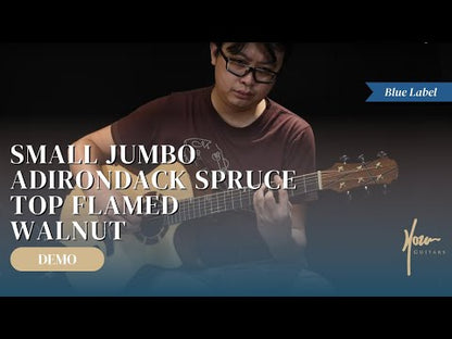 Blue Label | SJ Torrefied Adirondack Flamed Walnut Fan Fret | #158 TGS