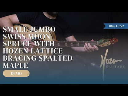Blue Label | Deep OM Swiss Moon Flamed Spalted Maple #143