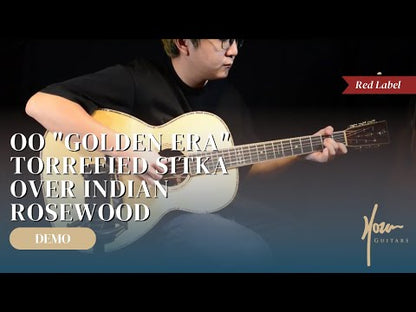 Red Label | OO Torrefied Sitka Indian Rosewood | Slotted Headstock Golden Era