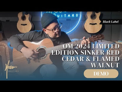 Black Label | Limited Edition 2024 | Deep OM Sinker Red Cedar Flamed Walnut