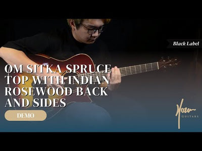 Black Label | Deep OM Sitka Spruce Indian Rosewood | Sunburst