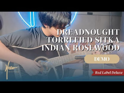Red Deluxe | CASH | DR Torrefied Sitka Indian Rosewood Black
